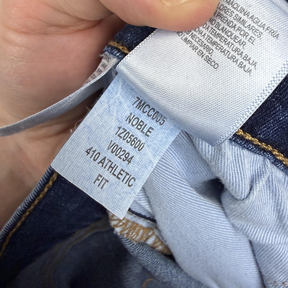 Lucky Brand 410 Athletic Straight Jeans Mens 36x32 Blue‎ Med Wash Denim - Picture 7 of 11